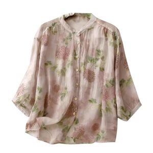 Printed Button Down Shirt