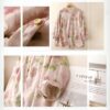 Gufrina Women’s Light Rose Floral Printed Button Down Shirt