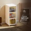 JD FRESH 3 Tier Foldable Plastic Rack for Storage/Kitchen Cupboard